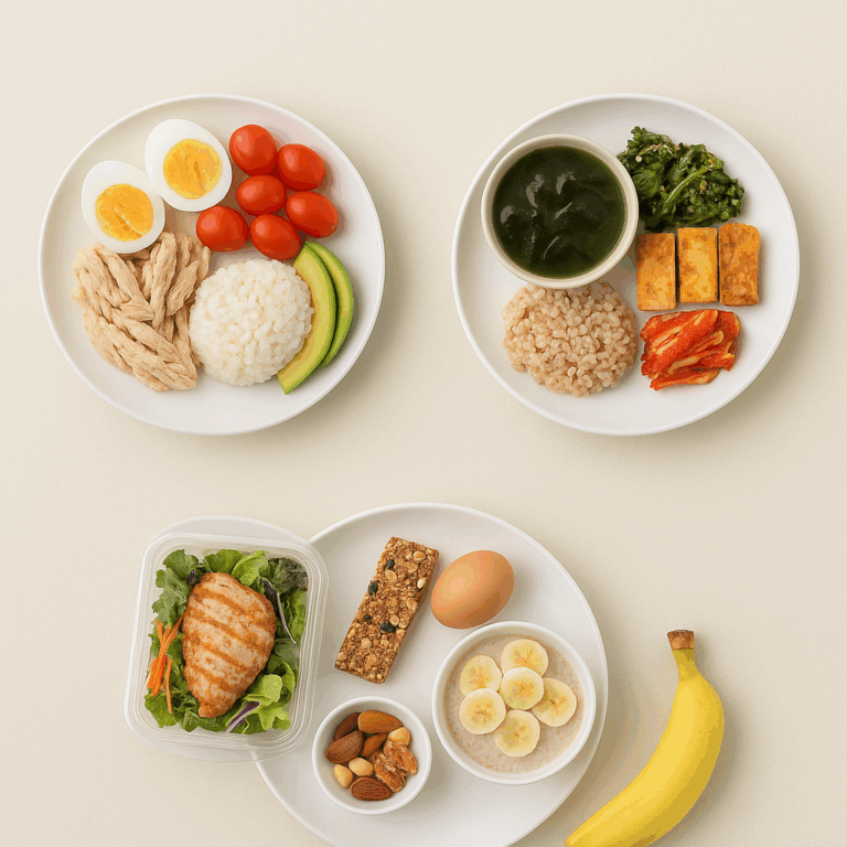 하루 1200kcal, 간헐적 단식 식단 구성 3가지 (16:8 루틴 기준) - keyworddiet